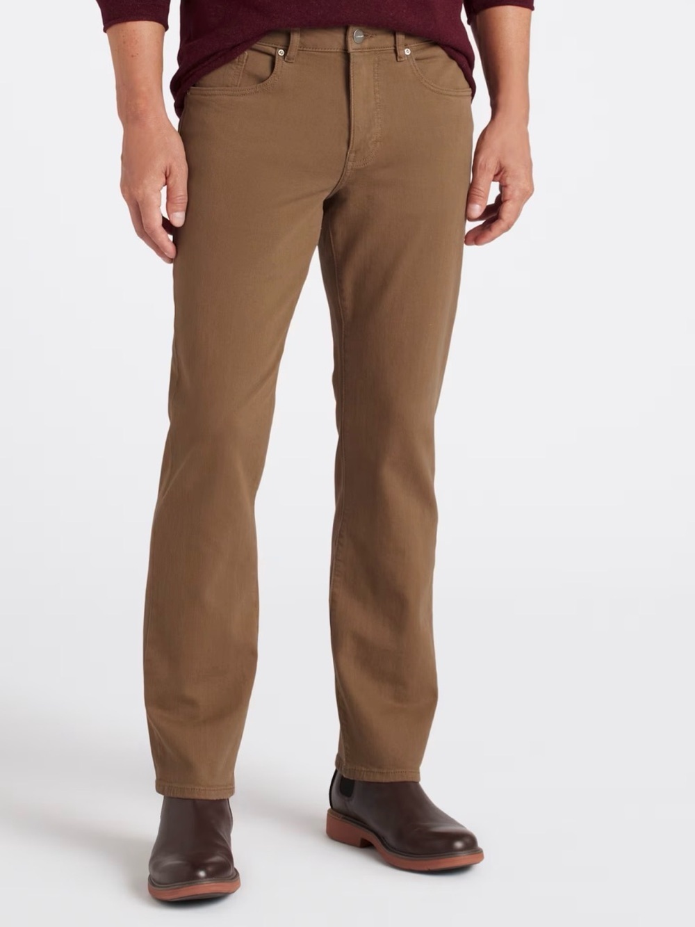 WARP + WEFT ORD Chicago Straight Fit Stretch Jeans Brown Size 38x28 NWT